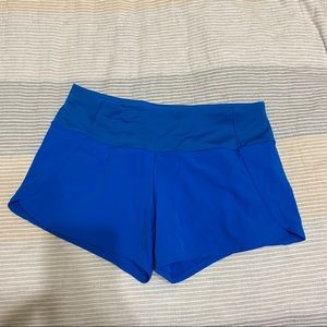 Lululemon Run Times shorts Size 6 blue stretchy